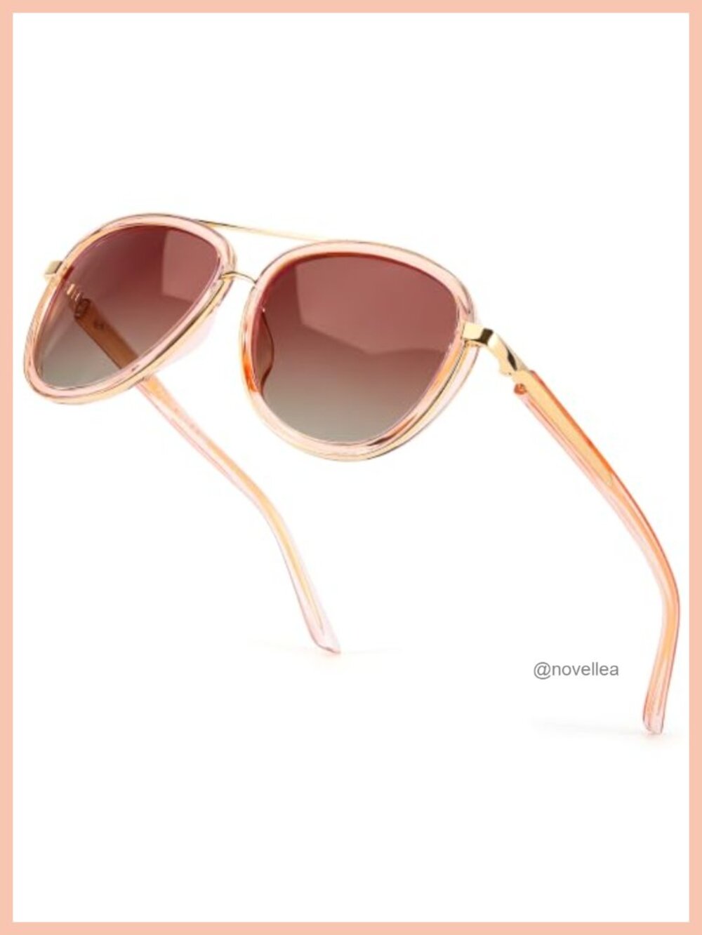 Polarized Aviator Sunglasses TR90 Frame Tangle-Free Design